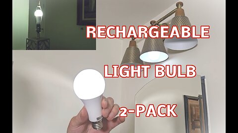 Yochoice Rechargeable Battery Operated Light Bulb with Remote