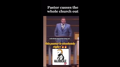 He said what he said!! #preacher #rebuke #hesaidwhathesaid ⚡️#majorscaletv