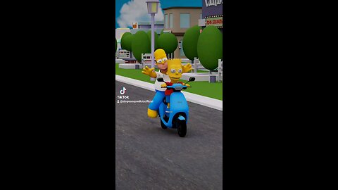 simpsons bike accident