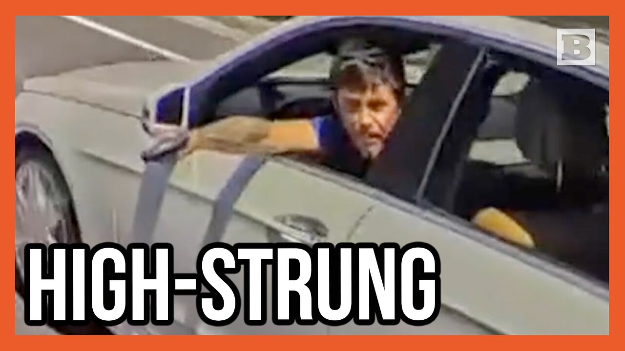 Road Rage! Man Points Gun Out Car Window While Cutting Off Other Driver