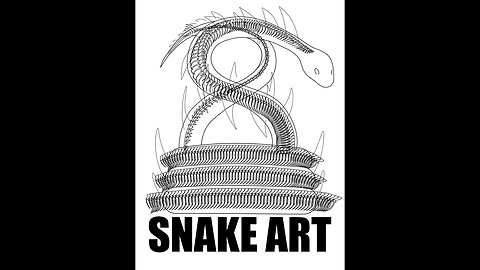 5th Snake art - Day 7 (accelerated video)