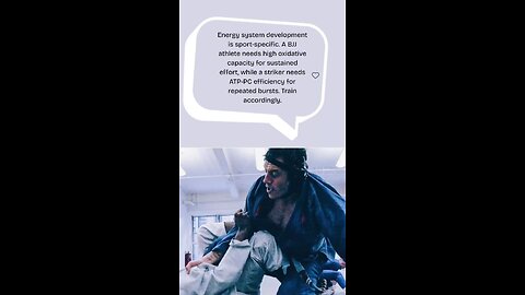 Energy system development is sport-specific