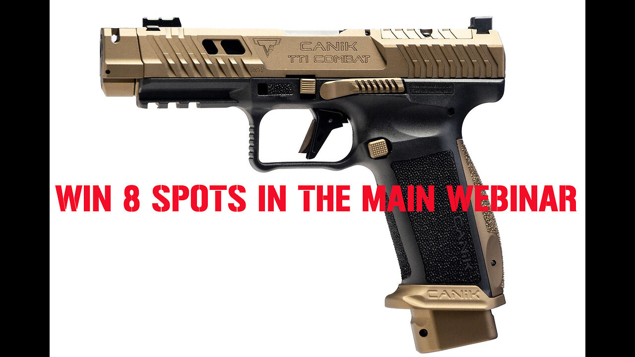 Canik TTI Combat 9mm MINI #2 FOR 8 SEATS IN THE MAIN WEBINAR