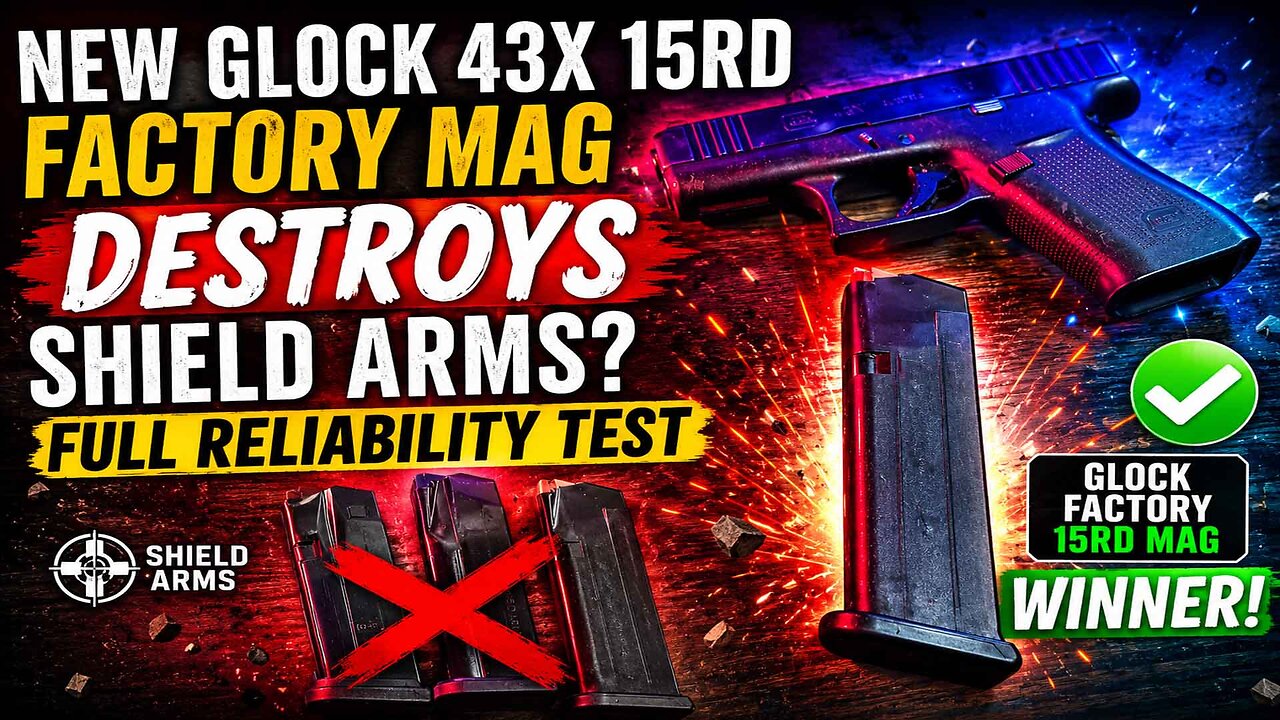 Glock's New Factory 15 Round Mag vs Shield Arms S15… The Shocking Reliability Winner