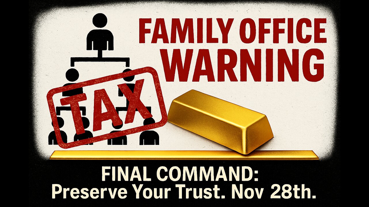 FAMILY OFFICE WARNING: FINAL COMMAND to Preserve Your Trust. Nov 28th.