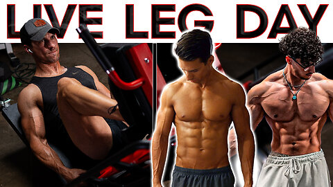 LIVE Leg Workout and Q&A – Hussein Farhat Fake Natty Explanations