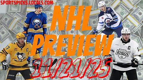 NHL Betting Preview - 11/21/25