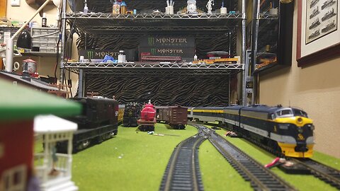 FPV inside track. camera is being pushed by a C&O Chessie GP40