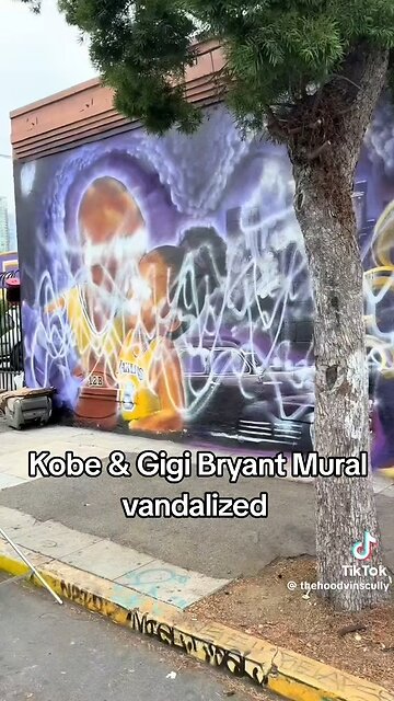 Kobe Bryant Mural vandalized