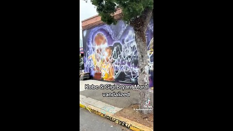 Kobe Bryant Mural vandalized