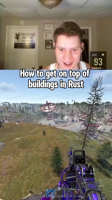 How to get on top of buildings in Rust