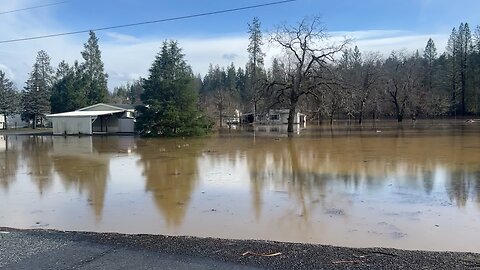 Flood waters receded quickly when the sun came out