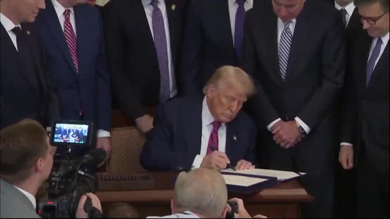 Trump Cracks a Joke While Signing the GENIUS Act into Law: ‘This Is Not an Autopen, By the Way’