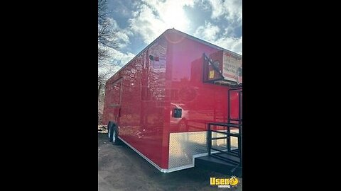2023 8.5' x 18' Kitchen Food Concession Trailer with Pro-Fire System for Sale in Pennsylvania!