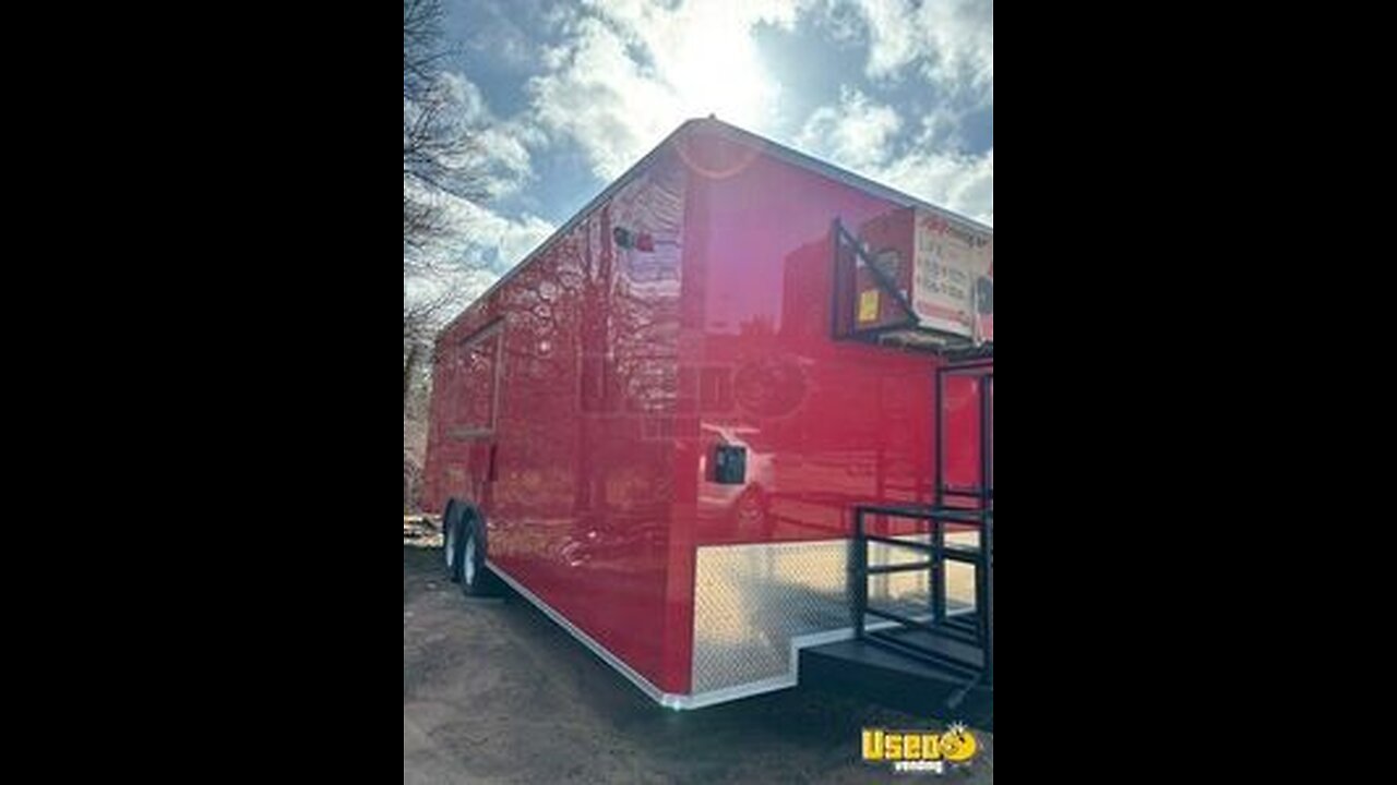 2023 8.5' x 18' Kitchen Food Concession Trailer with Pro-Fire System for Sale in Pennsylvania!