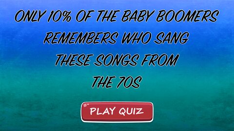 Only 10% remembers these songs from the 70s