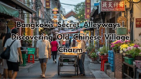 🚶 Hidden Bangkok: Exploring the Narrow Alleys of an Old Chinese Village