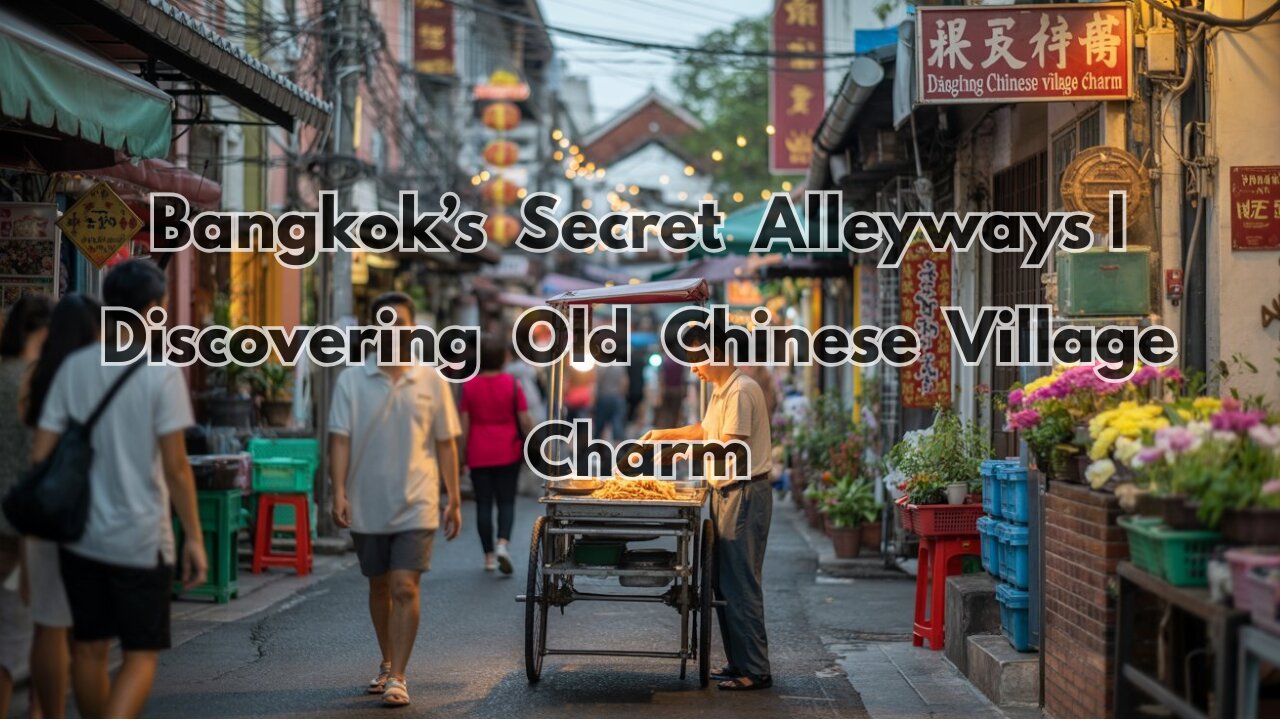 🚶 Hidden Bangkok: Exploring the Narrow Alleys of an Old Chinese Village