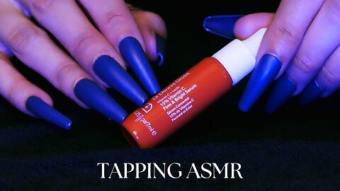 ASMR Tapping Little Bottles 🎧 LOW LIGHT (no talking, no scratching)