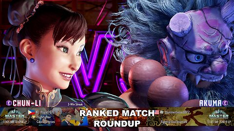 Kuya Kalbo SF6 Ranked Match Roundup. Chun Li Master Rank [Hori Fight Stick]