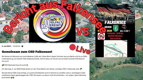 Live🛑: Bericht vom CSD Falkensee und Gegendemo von Gersche Jugend+Chemnitzer Revolte