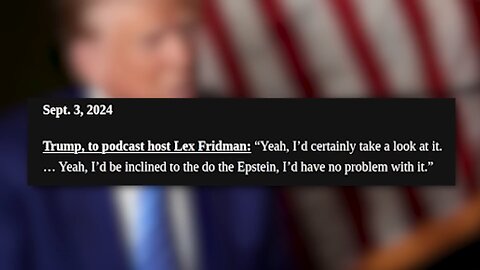 The Epstein Coverup Is Disgusting...