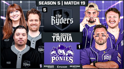 Booze Ponies vs. The Ryders | Match 19, Season 5 - The Dozen Trivia League