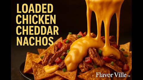 Cheddar Lava Chicken Nachos | The Ultimate Cheese Explosion!