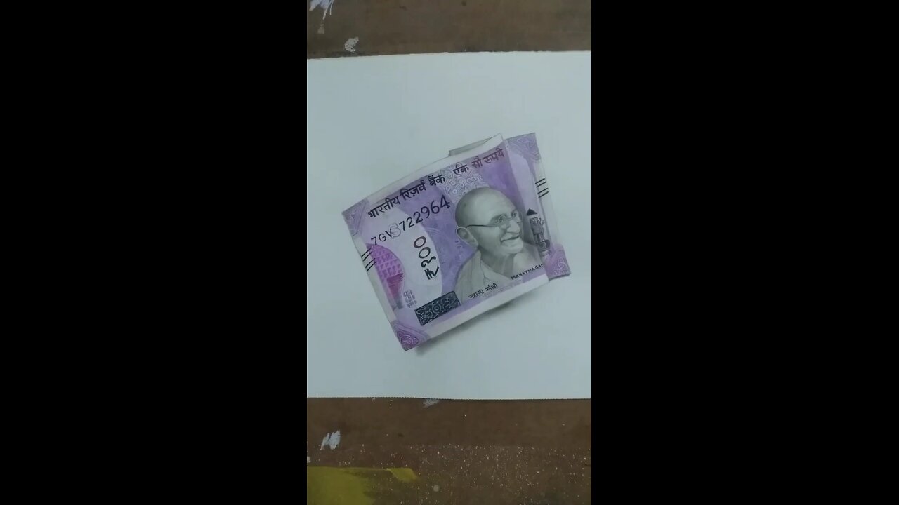Rs. 100 Note Drawing Realistic