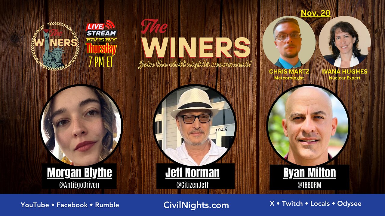 The Winers Ep. 61 (streams live on Nov. 20 at 7 PM ET)
