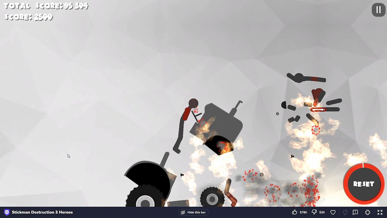 Stickman destruction 3 Heroes