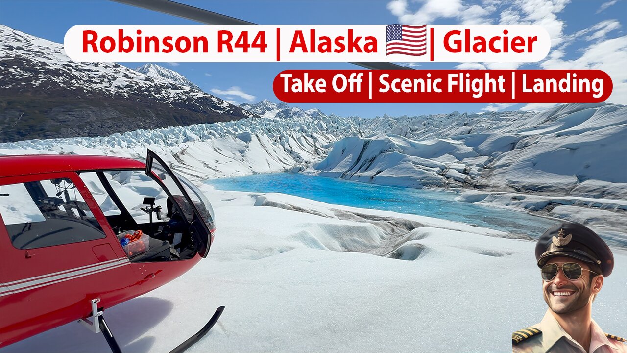 Flying 🚁 Where the Roads Don’t Go – Glacier Adventure in a Robinson R44 Helicopter - Part 1