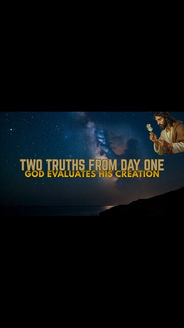 Two Truths From the First Day #godiseternal #god #godscreation #jesuschrist #godsword #godspeaks