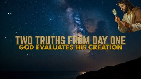 Two Truths From the First Day #godiseternal #god #godscreation #jesuschrist #godsword #godspeaks