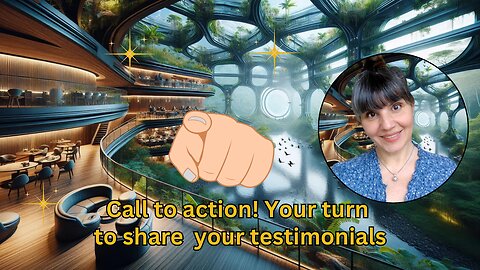 Call to action! Your turn to share your testimonials