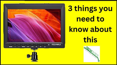 3 Things to know about the FEELWORLD FW759 7 Inch DSLR Camera Field Monitor
