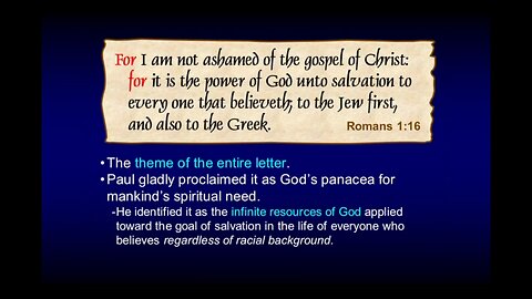 Romans by Chuck Missler Lesson 2