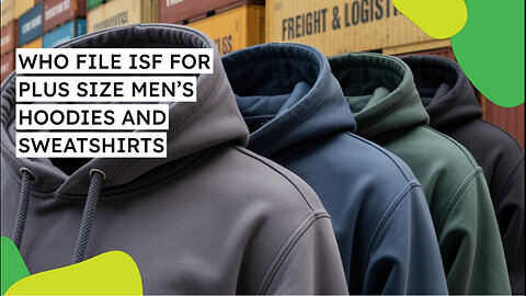 Who File ISF For Plus Size Men's Hoodies And Sweatshirts