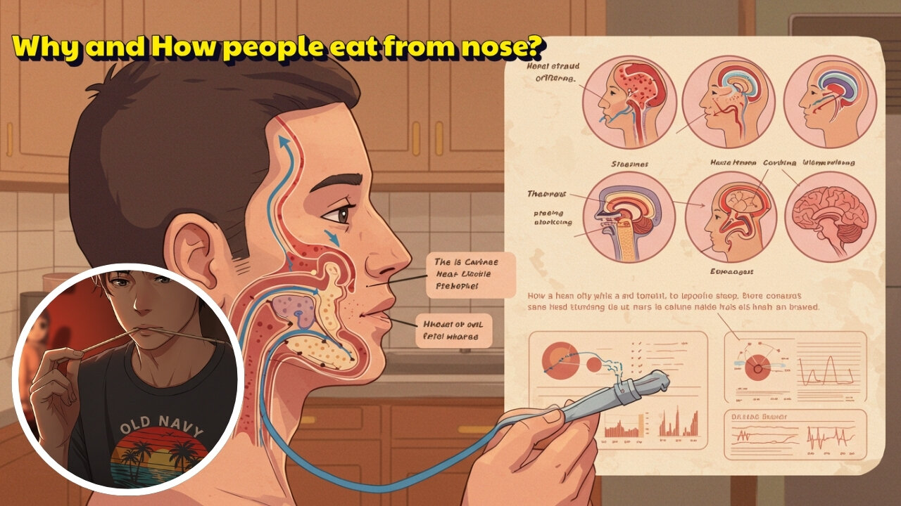 How and why do People Eat from nose?