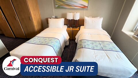 Accessibility Meets Comfort | Carnival Conquest Jr Suite 9205 Tour