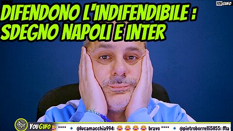 NAPOLI E INTER: IMBARAZZANTI DIFENDONO L'INDIFENDIBILE. GRAZIE CORRADO COCCONCELLI !