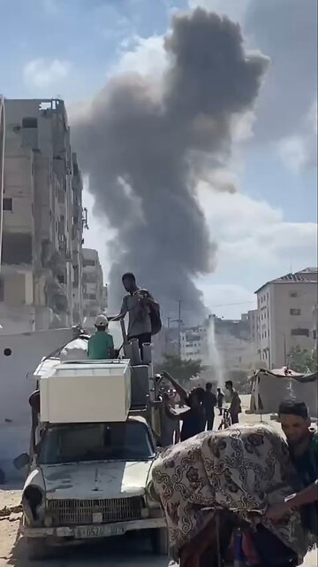 ❗️All day long, the Israeli Air Force has been attacking Gaza City at the same time as