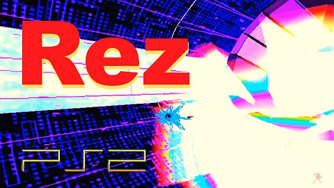 Rez (PS2 remaster, Gameplay, Trance Color Scheme) - Stage 2 Boss