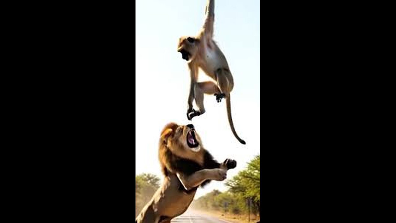 ‎“Lion & Monkey Combo Attack | Wild Animal Power Clash 🦁🐒🔥”