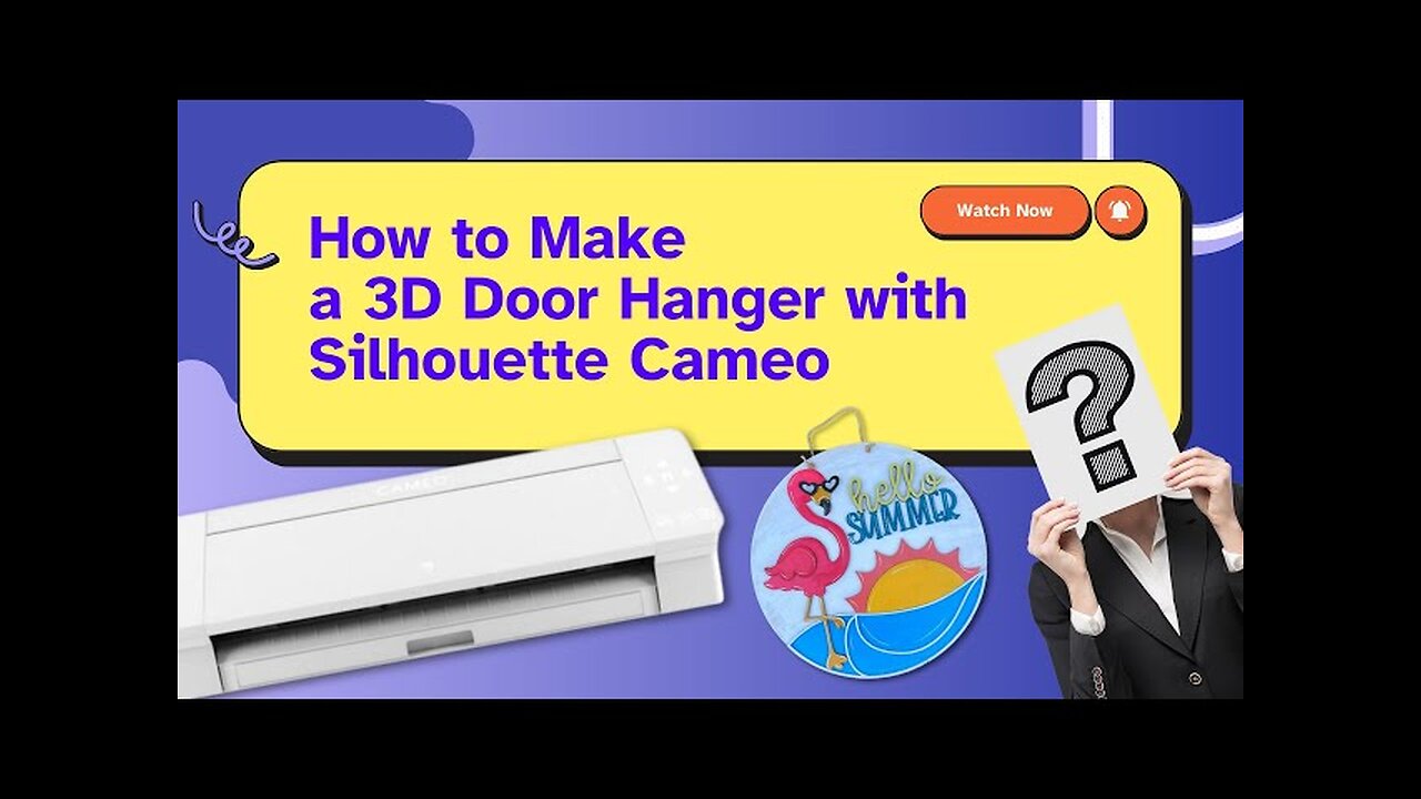 How to Make a 3D Door Hanger with Silhouette Cameo