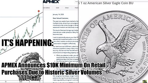 🛑 IT'S HAPPENING: APMEX Announces $10K Minimum On Retail Purchases Due to Historic Silver Volumes | Find Letter BELOW this video in the description box👉👉THIS WORLD REVOLVES AROUND SILVER! NOT AROUND GOLD