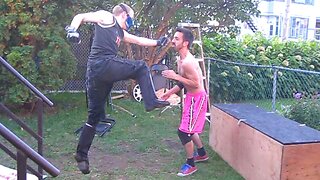 Casket Match - Xacutor VS Chris Vega - CHW Backyard Wrestling