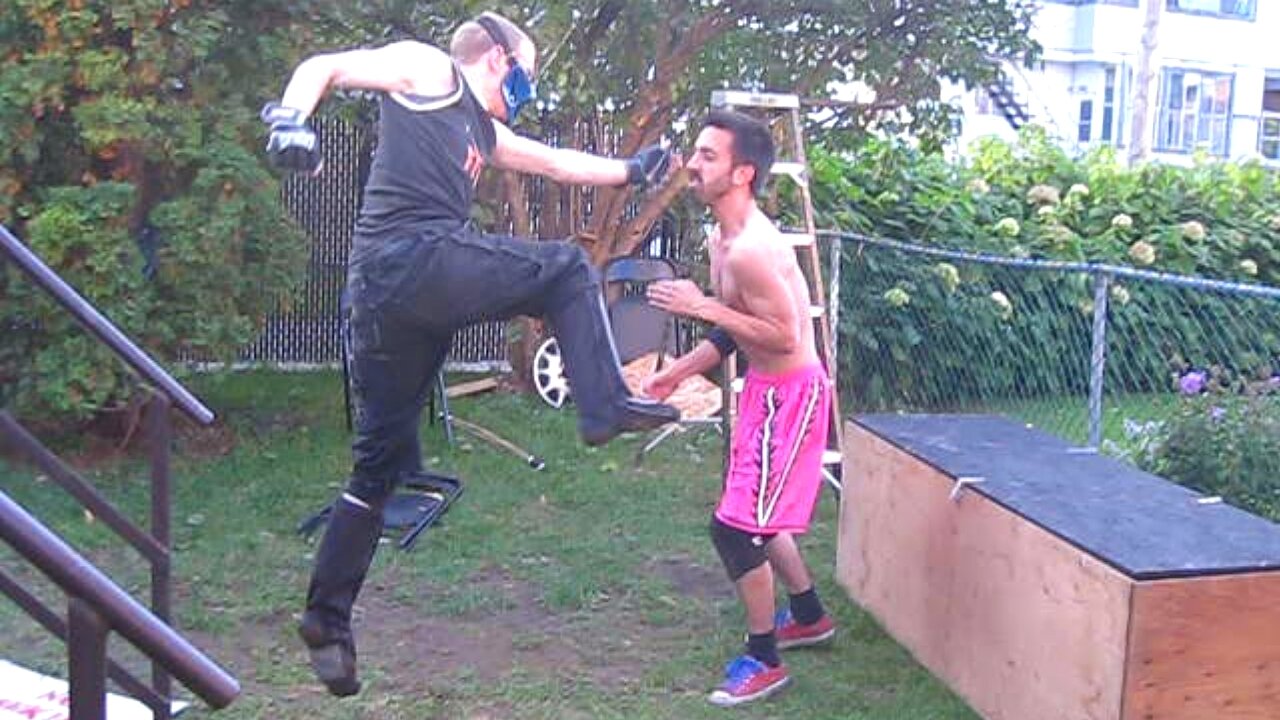 Casket Match - Xacutor VS Chris Vega - CHW Backyard Wrestling