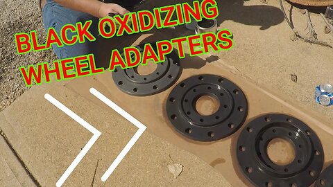 Black Oxidation Process for wheel adapters