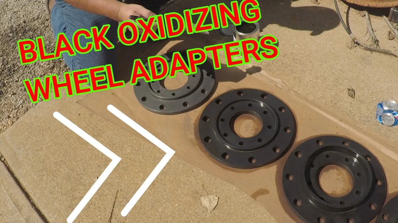 Black Oxidation Process for wheel adapters
